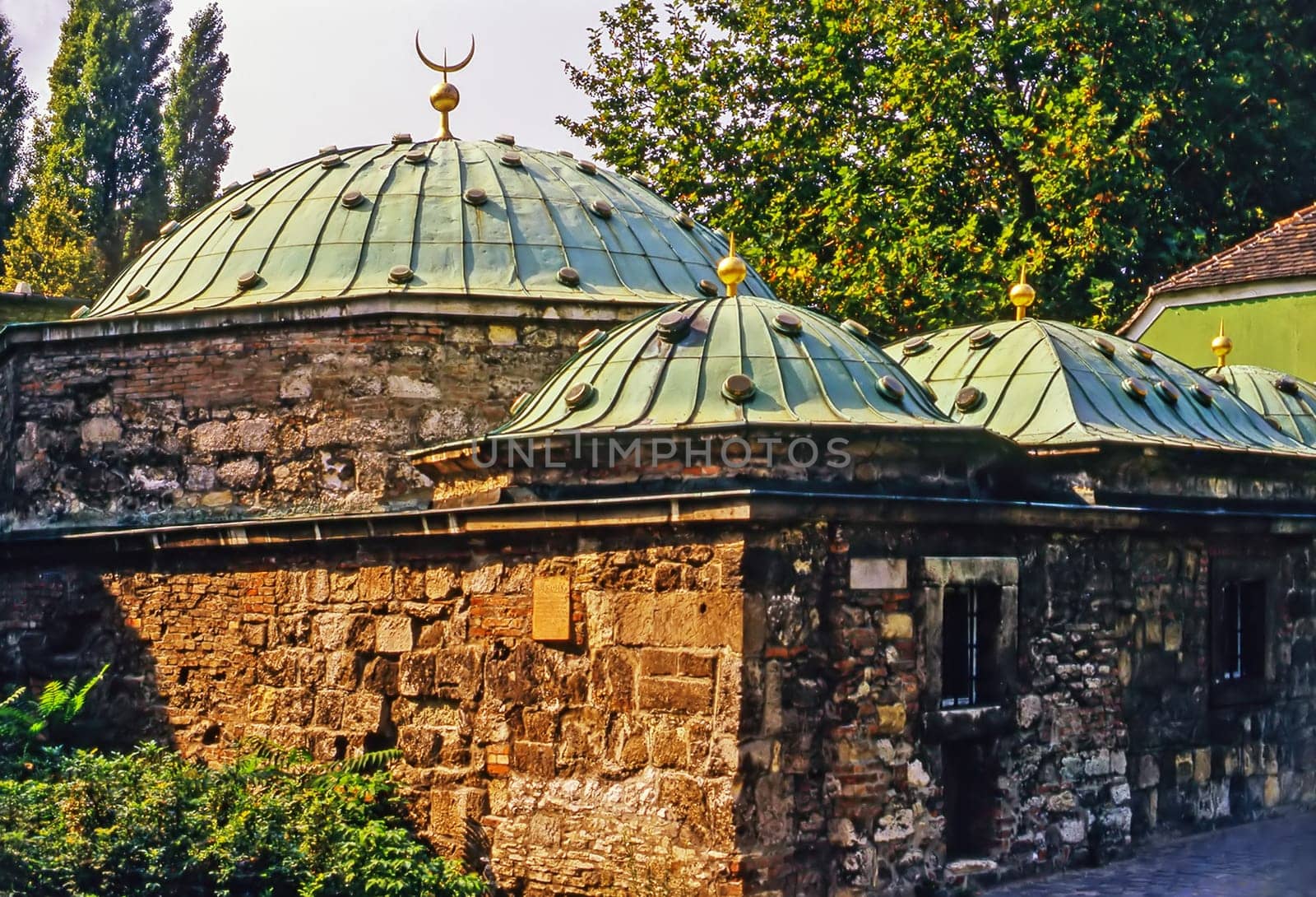 The old Rudas Turkish baths in Budapest, Hungary
