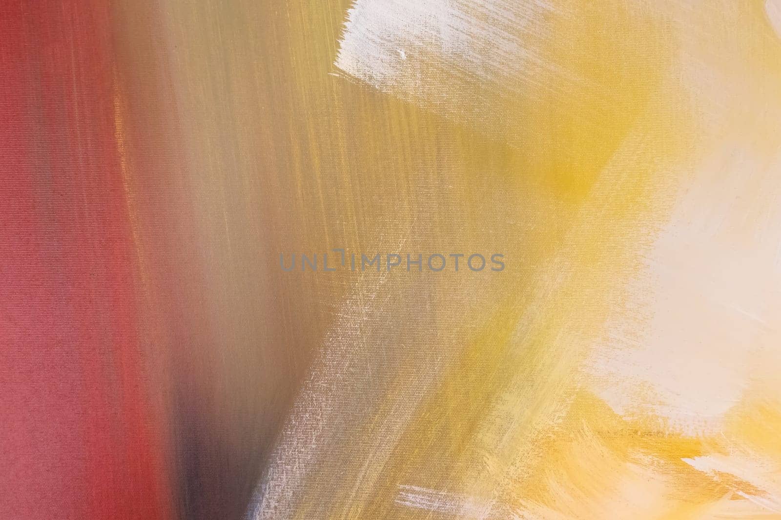 Art painted background texture red, orange, yellow and green. Abstract oil paint texture on canvas. Grunge background.