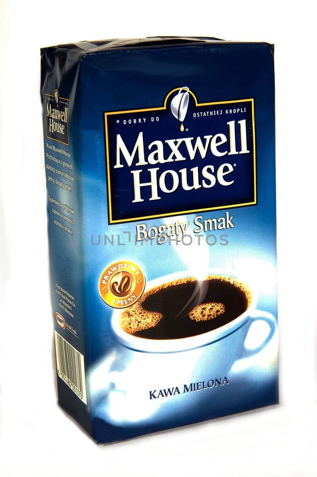 maxwell house coffee, on a white background