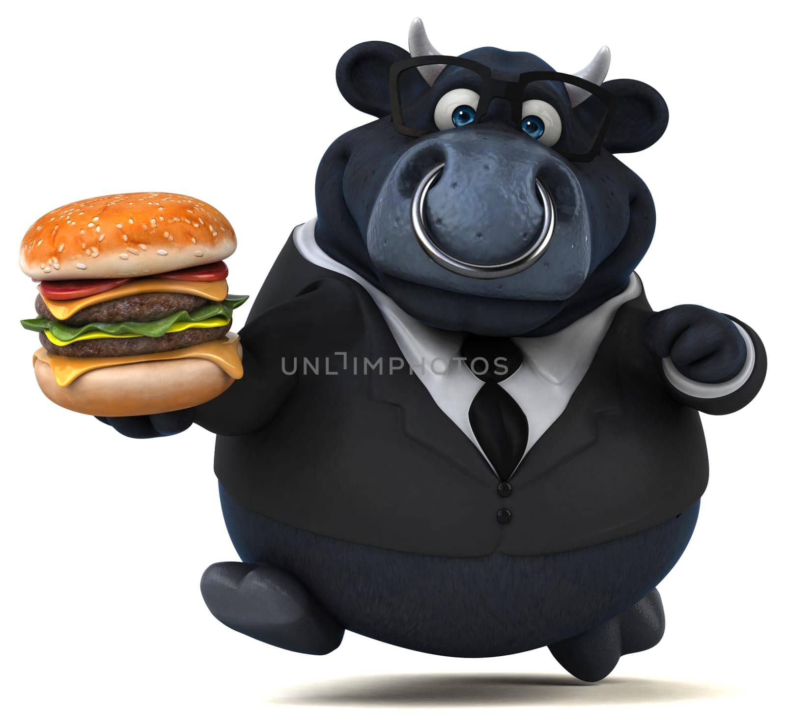 Black bull - 3D Illustration