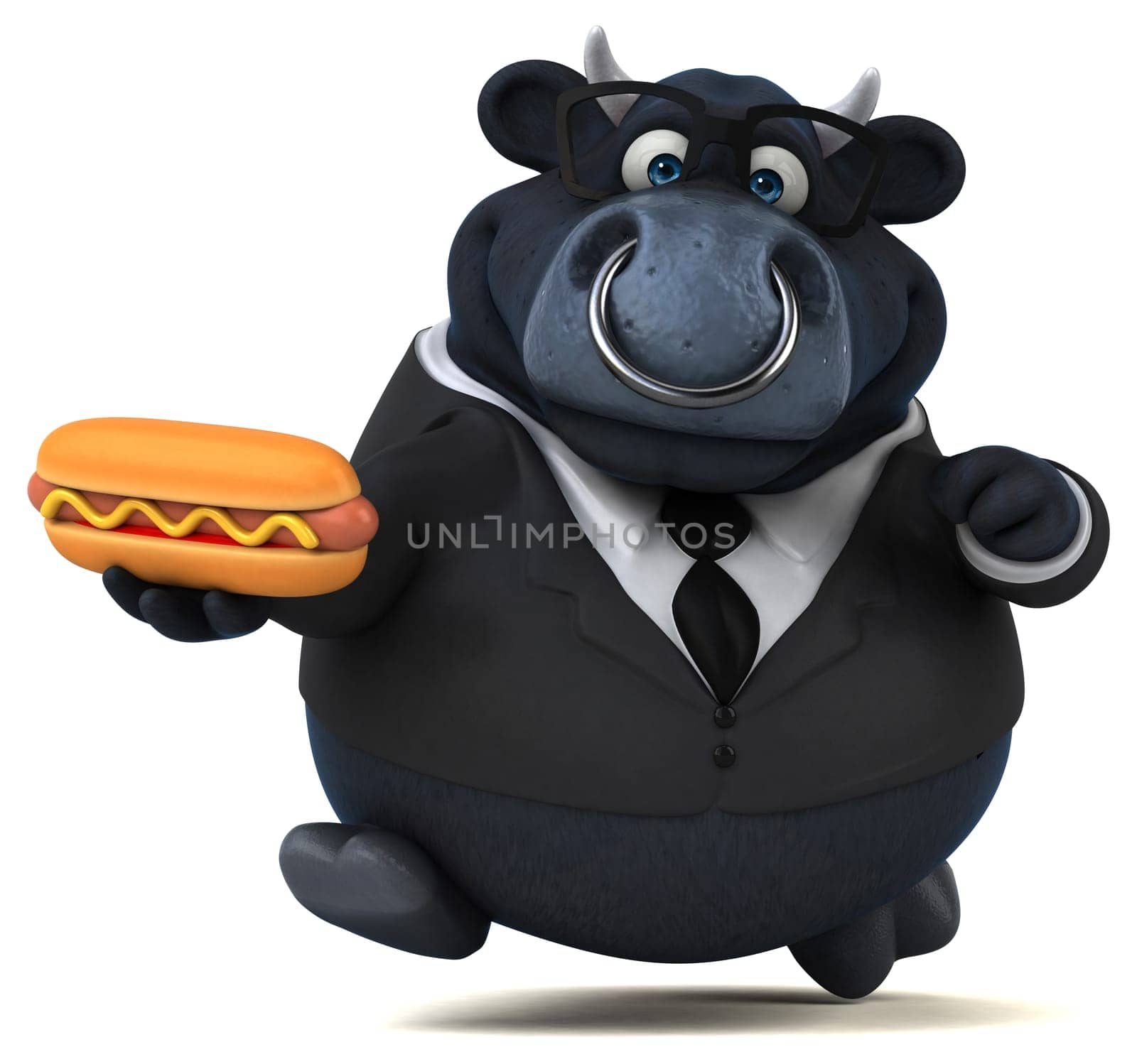 Black bull - 3D Illustration