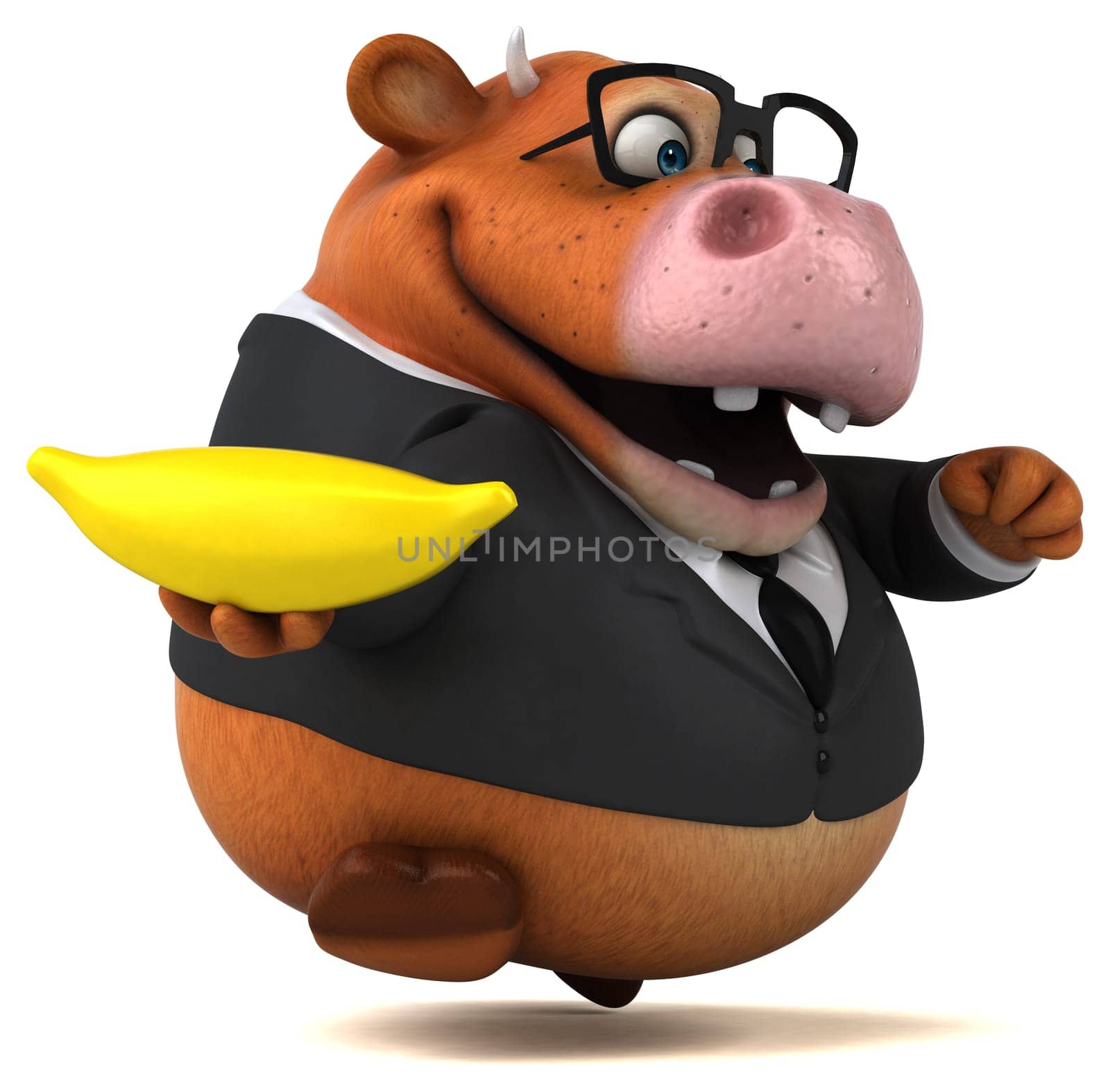 Fun cow - 3D Illustration