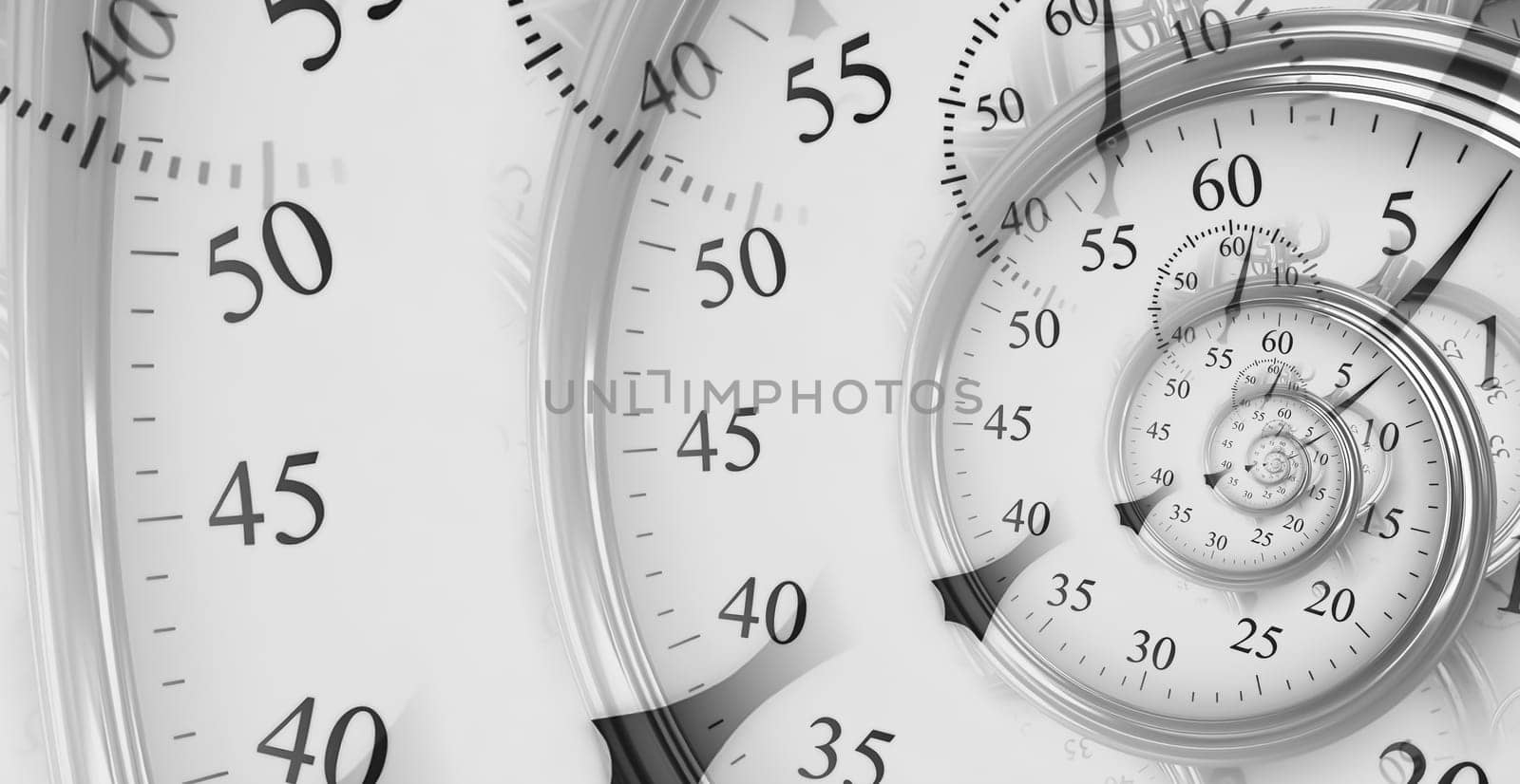 Droste effect background. Abstract design for concepts related to time, deadline and business.