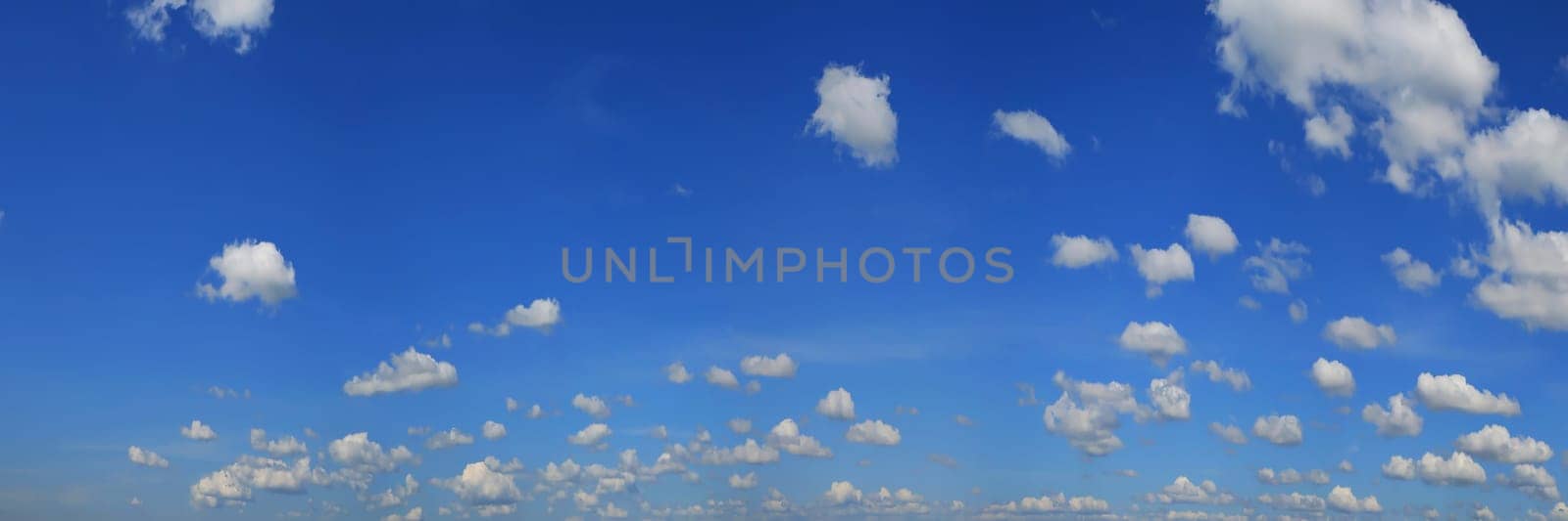 White clouds with a blue sky