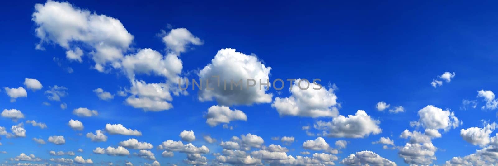 White clouds with a blue sky