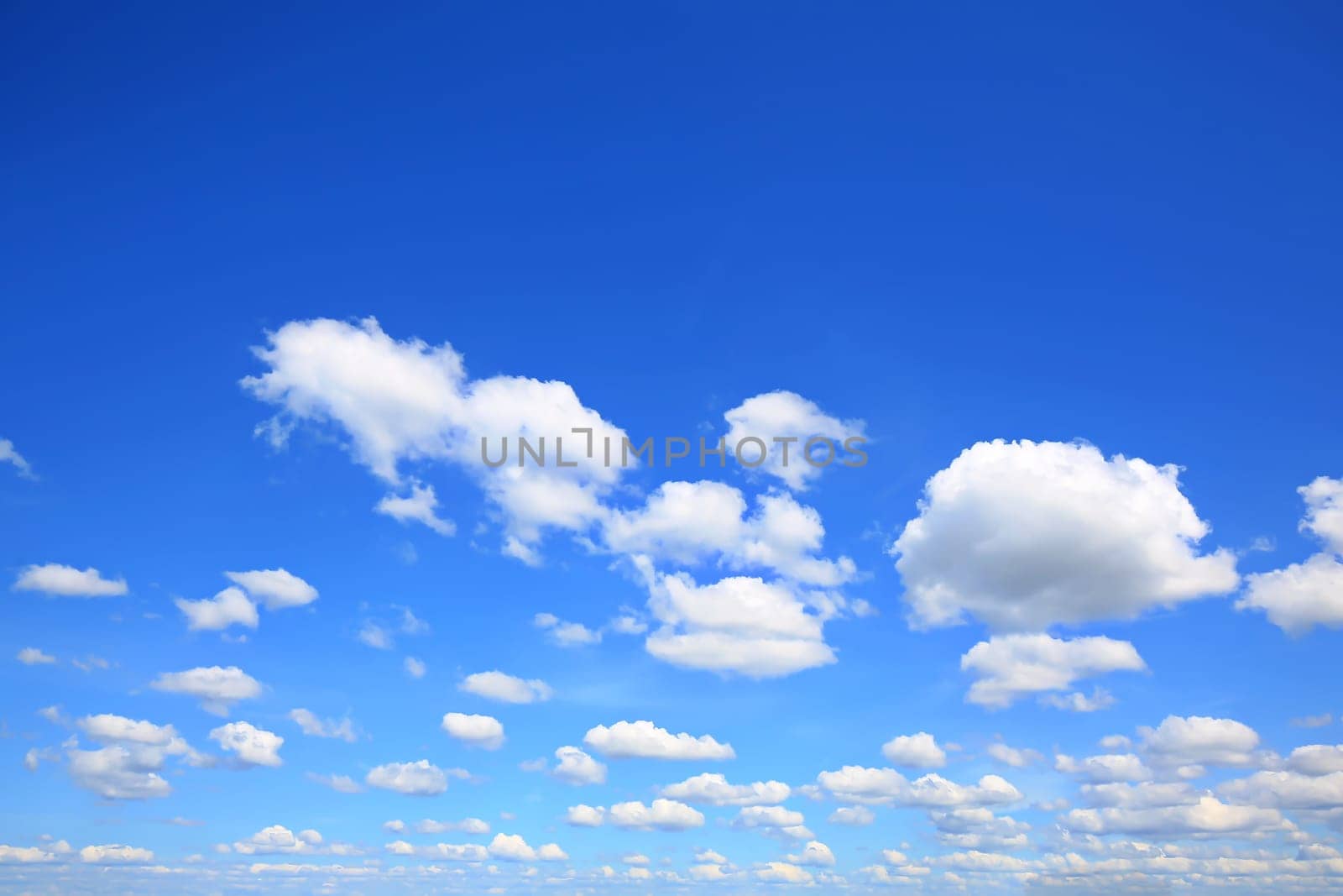 White clouds with a blue sky