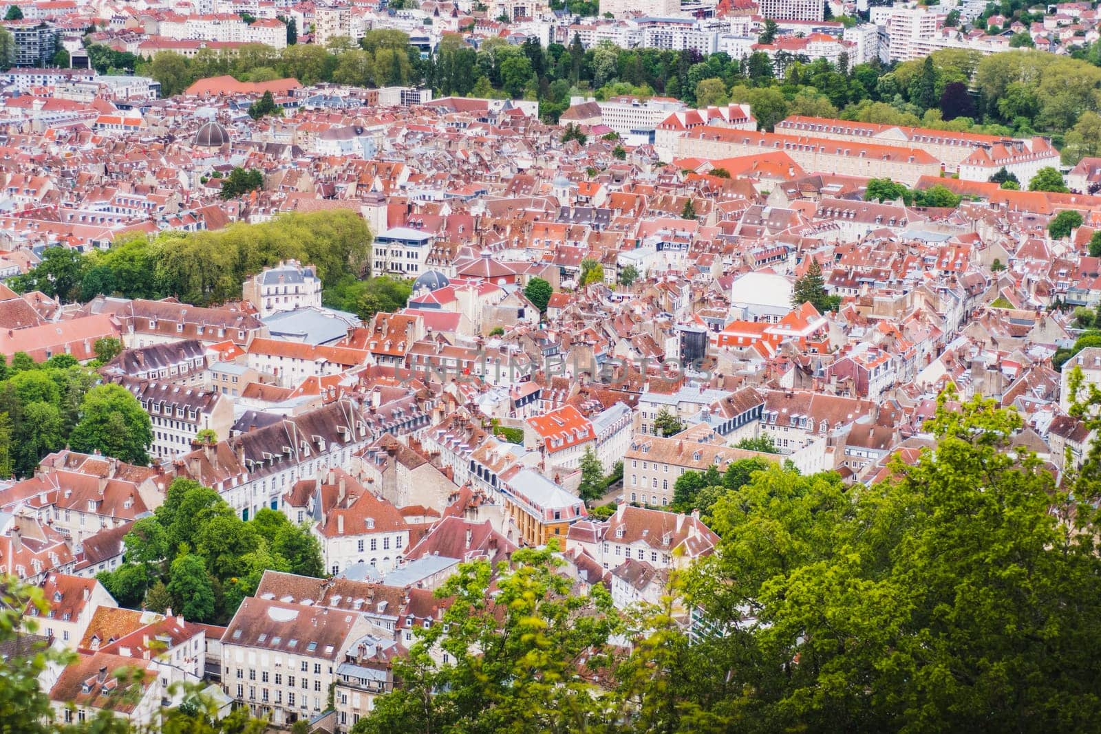 Besançon city center and its citadel prefecture of Doubs in France
