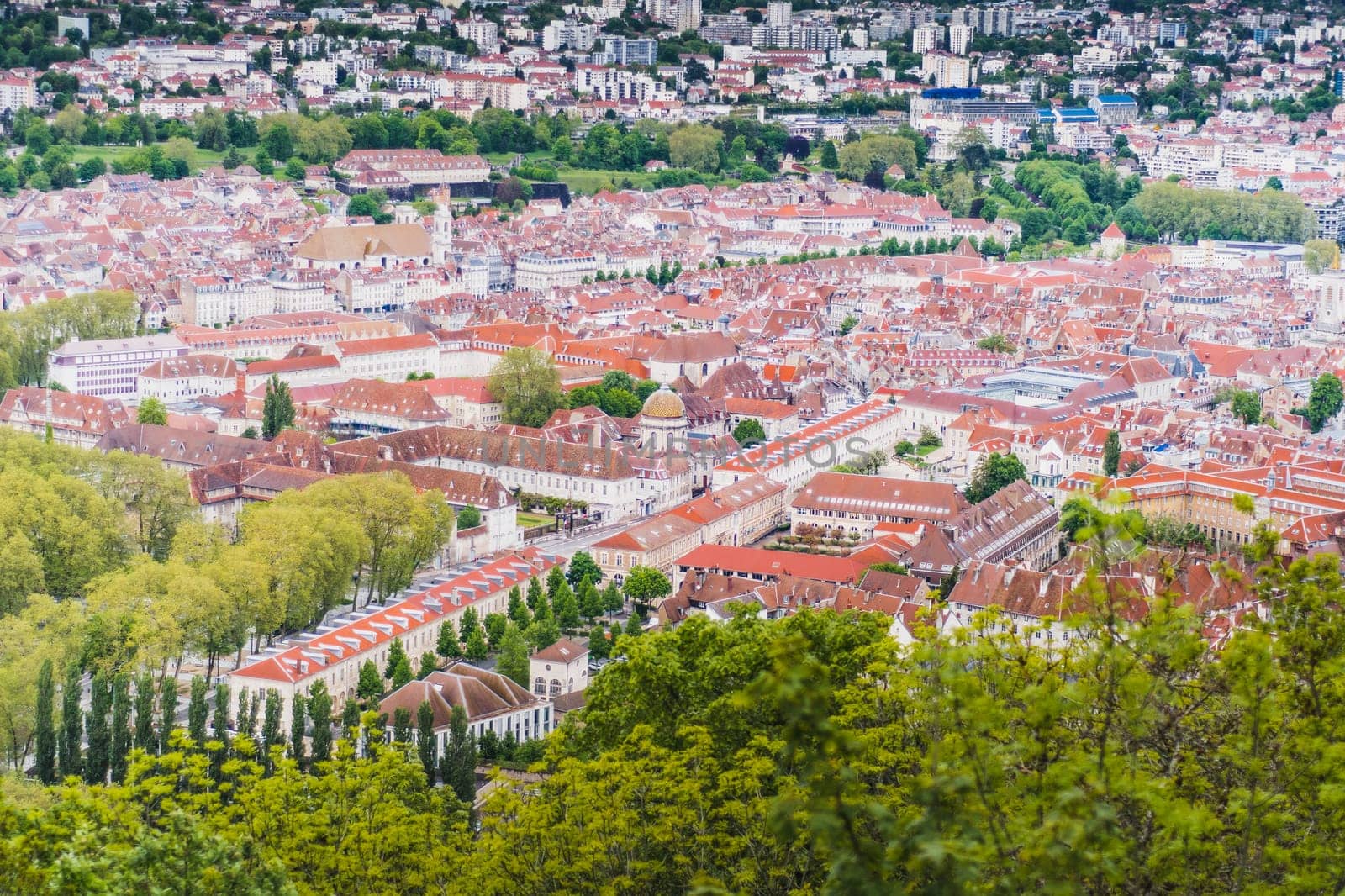 Besançon city center and its citadel prefecture of Doubs in France