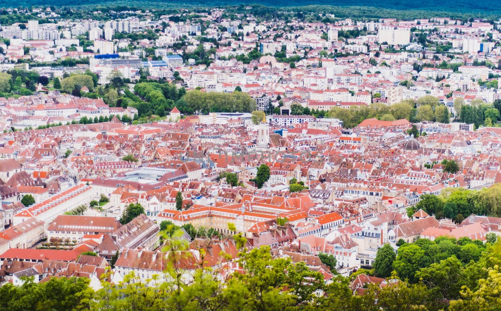 Besançon city center and its citadel prefecture of Doubs in France
