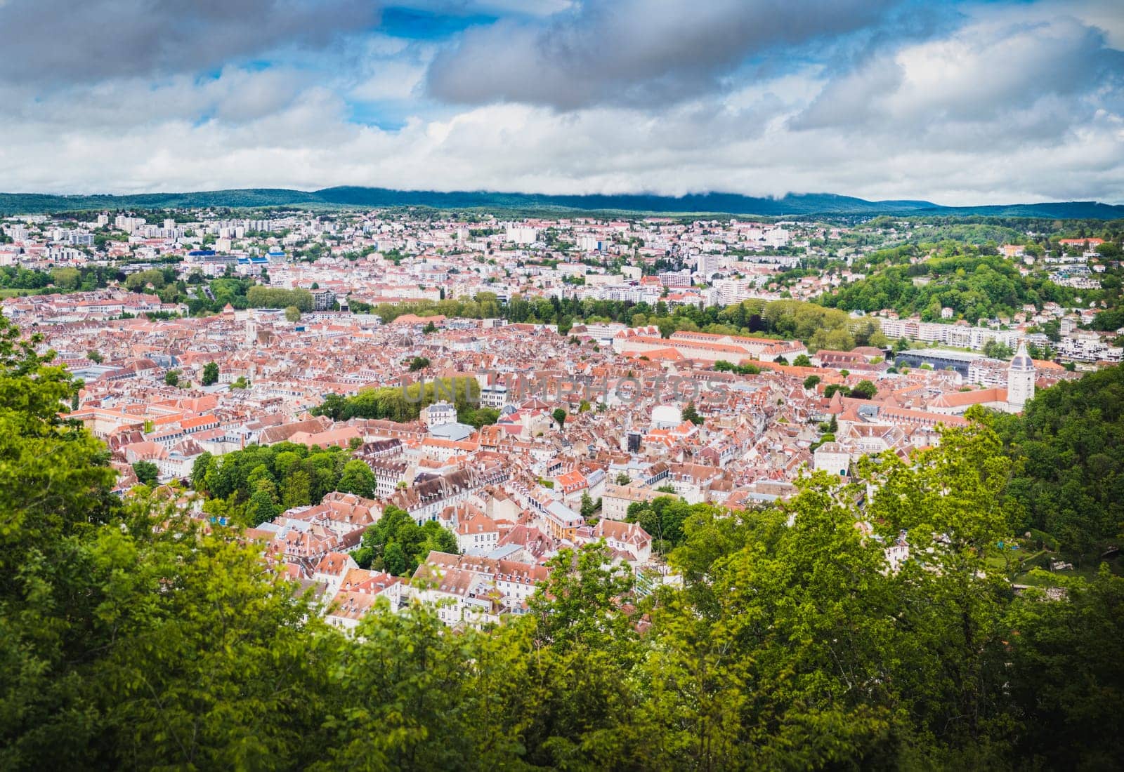 Besançon city center and its citadel prefecture of Doubs in France