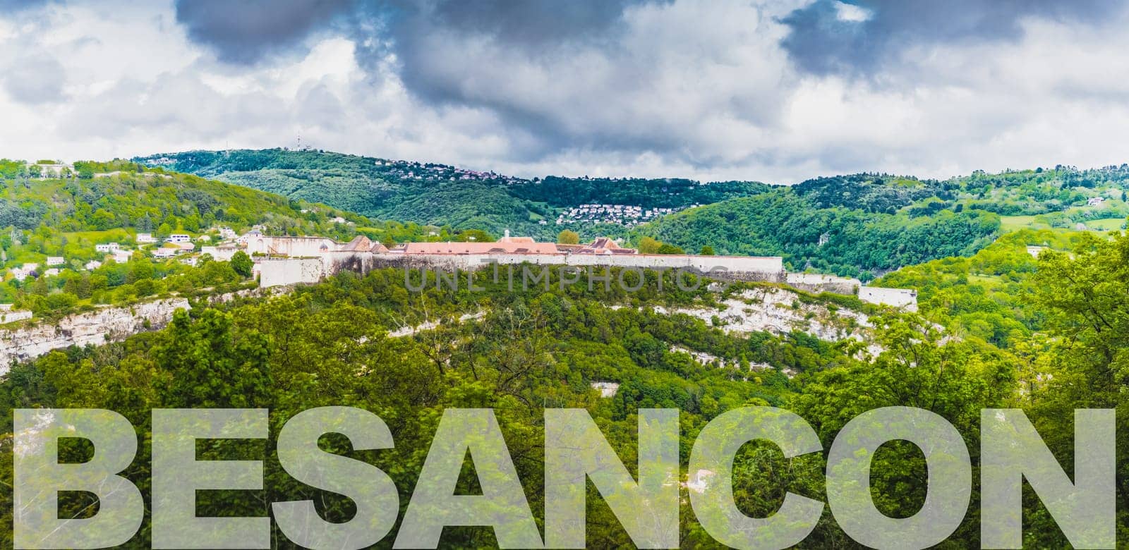 Besançon city center and its citadel prefecture of Doubs in France