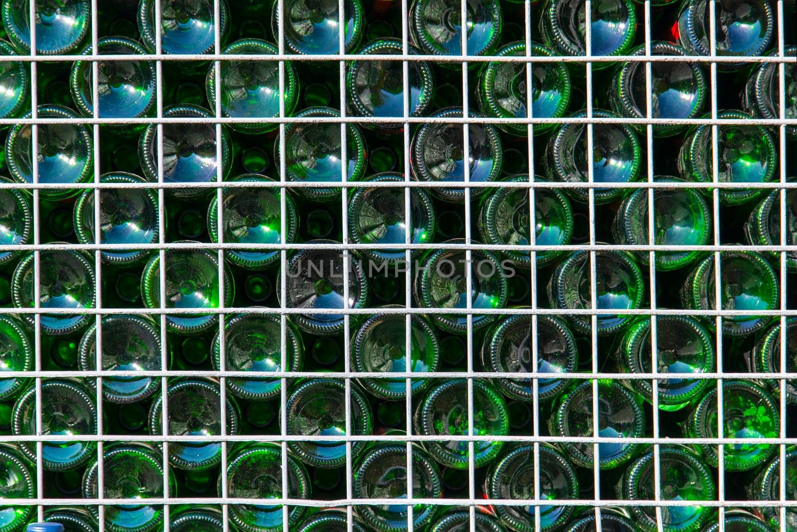 a lot of wine bottles