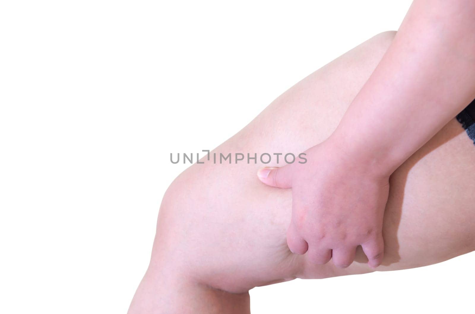 Fat women., Belly women Overweight, Shape up healthy stomach muscle, and diet lifestyle, to reduce belly concept. Isolated on white background, Clipping paths