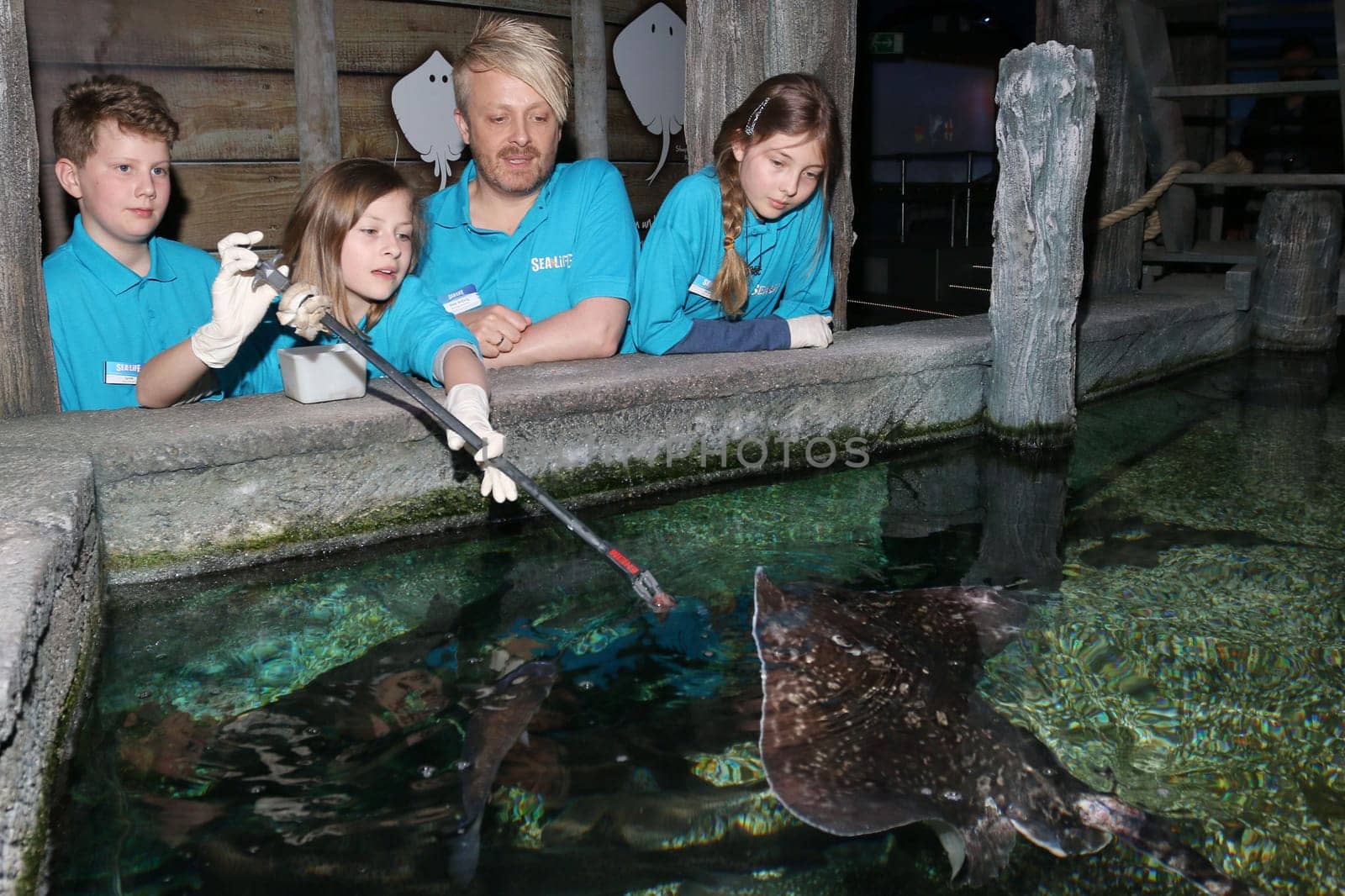 Ross Antony,first visitor of the new backstage tour at SEA LIFE Timmendorfer Strand,Timmendorfer Strand near Hamburg,23.04.2015
