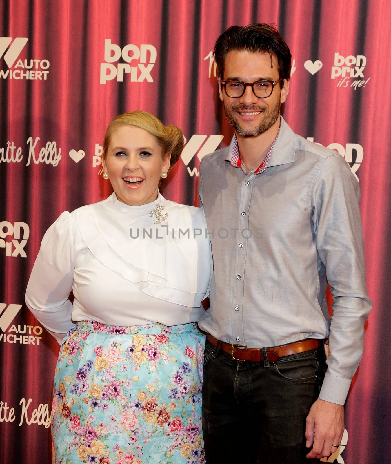 Maite Kelly and her husband at the Bonprix fashion show