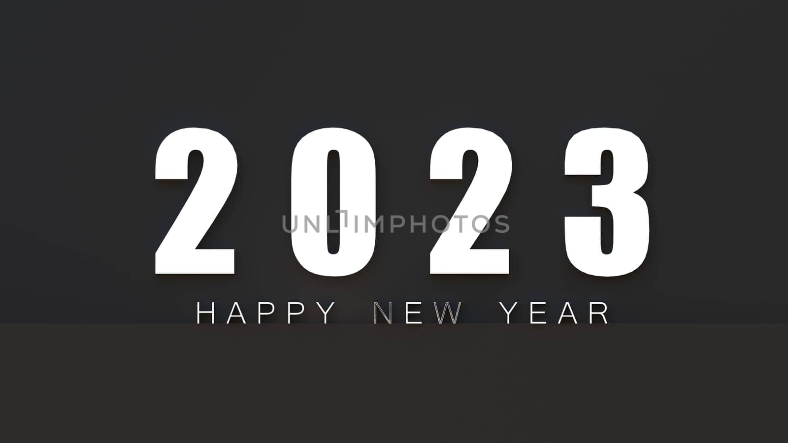 The 3d rendering of 2023 Creativity and inspiration ideas concepts with nice background