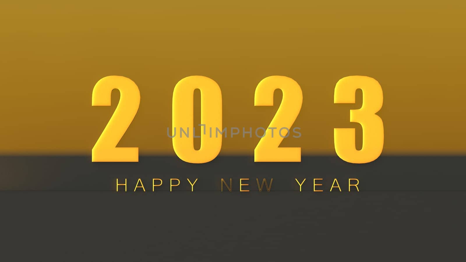 The 3d rendering of 2023 Creativity and inspiration ideas concepts with nice background