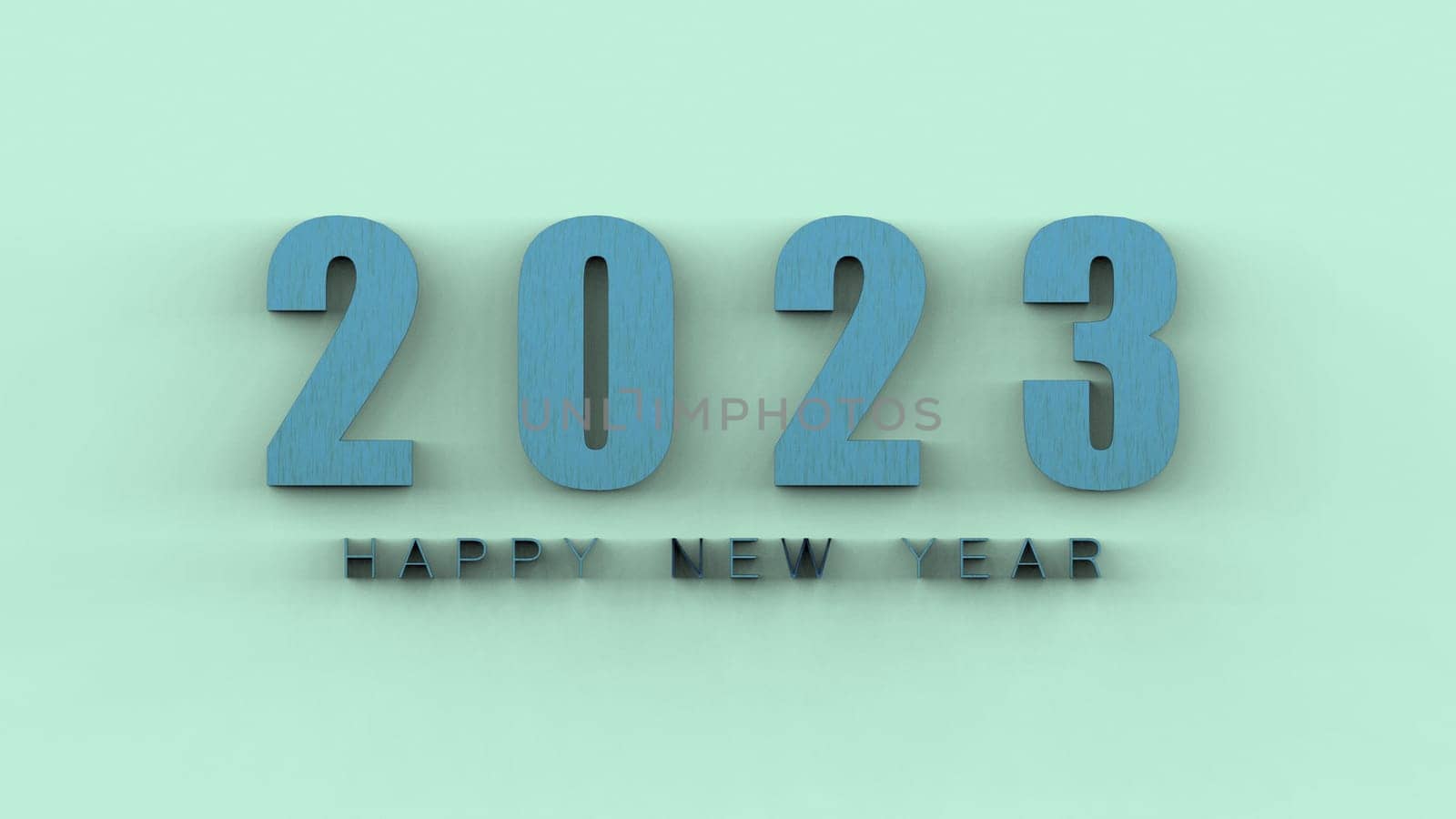 The 3d rendering of 2023 Creativity and inspiration ideas concepts with nice background