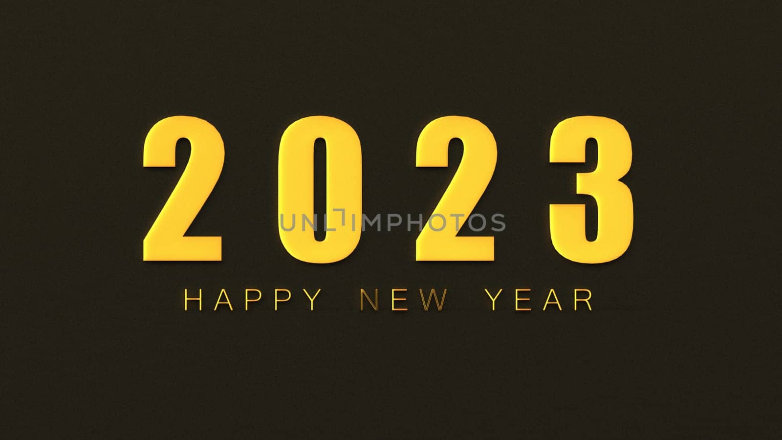 The 3d rendering of 2023 Creativity and inspiration ideas concepts with nice background