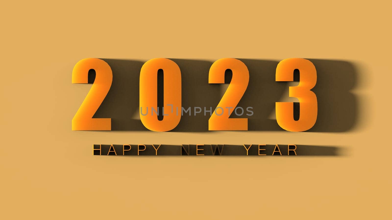 The 3d rendering of 2023 Creativity and inspiration ideas concepts with nice background