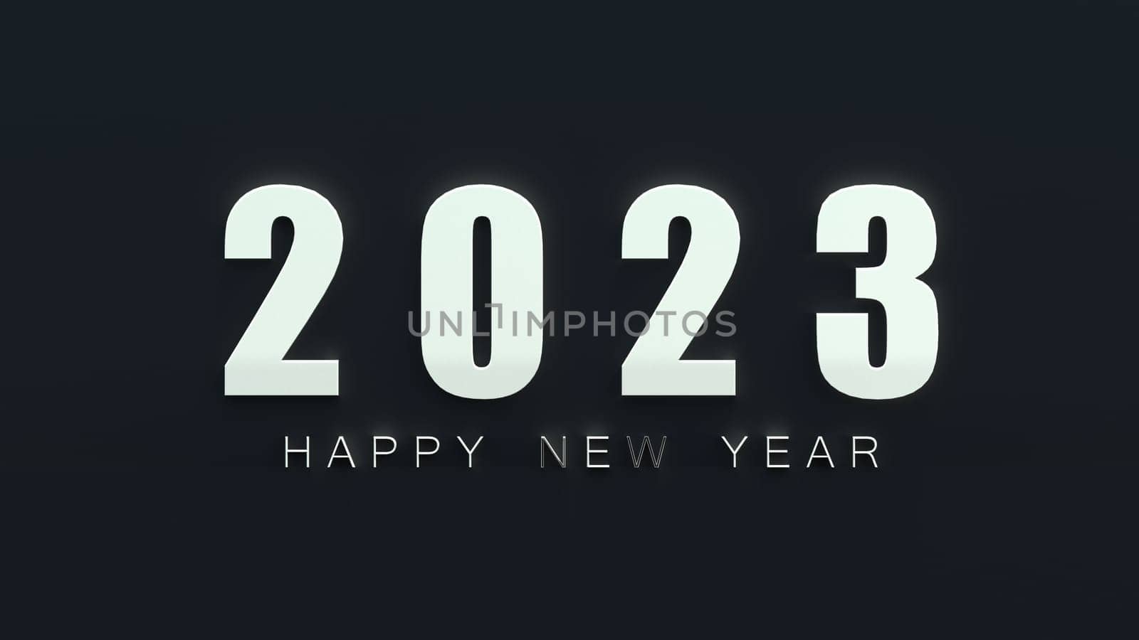 The 3d rendering of 2023 Creativity and inspiration ideas concepts with nice background