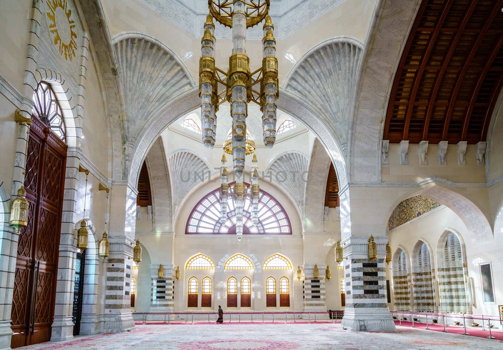 December 4, 2016, Muscat, Oman: Prayer hall of Mosque Muhammad al-Amin in Muscat, Oman