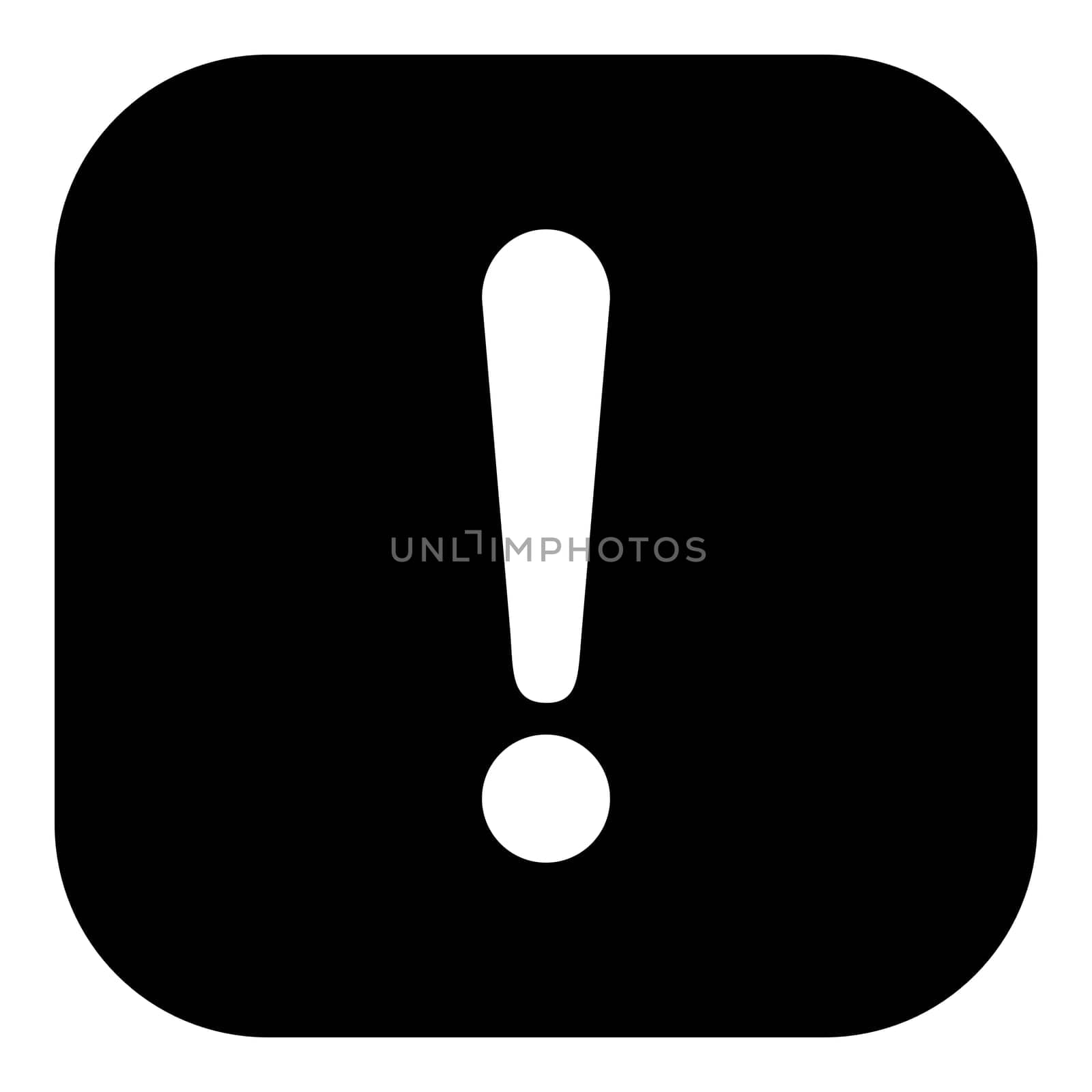 Exclamation mark and app icon