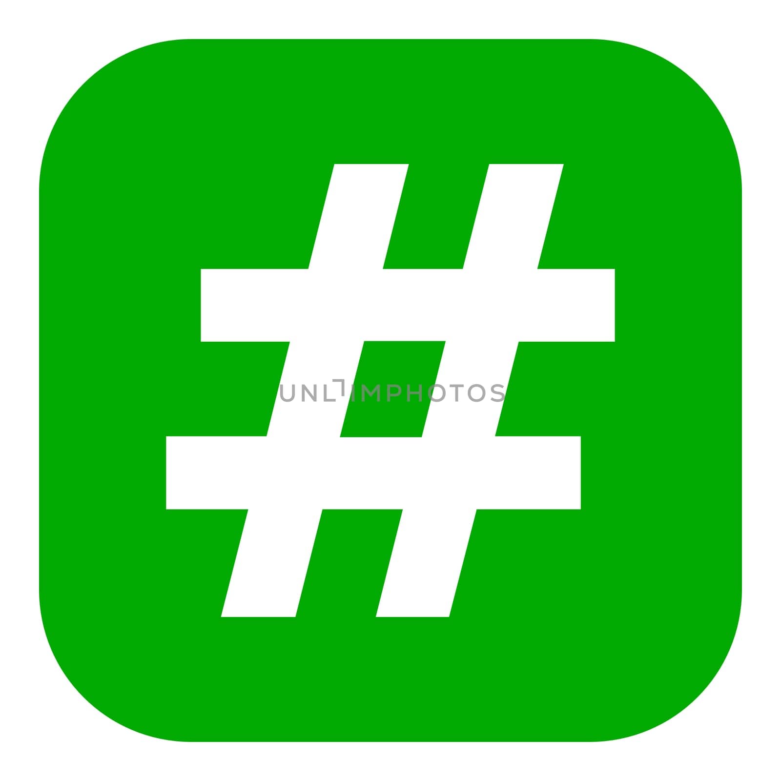 Hashtag and app icon