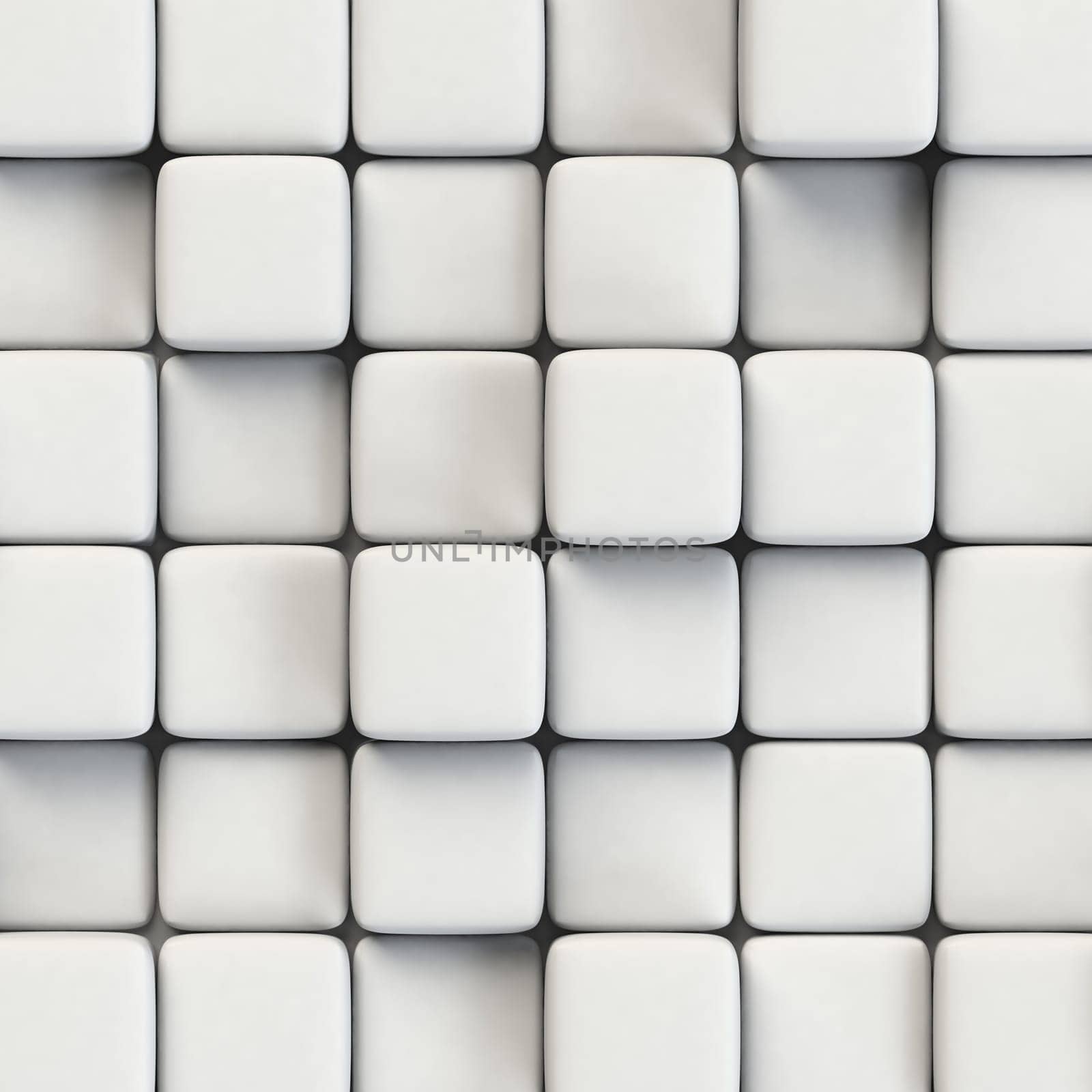 Abstract geometric background with ceramic cubes of various height.