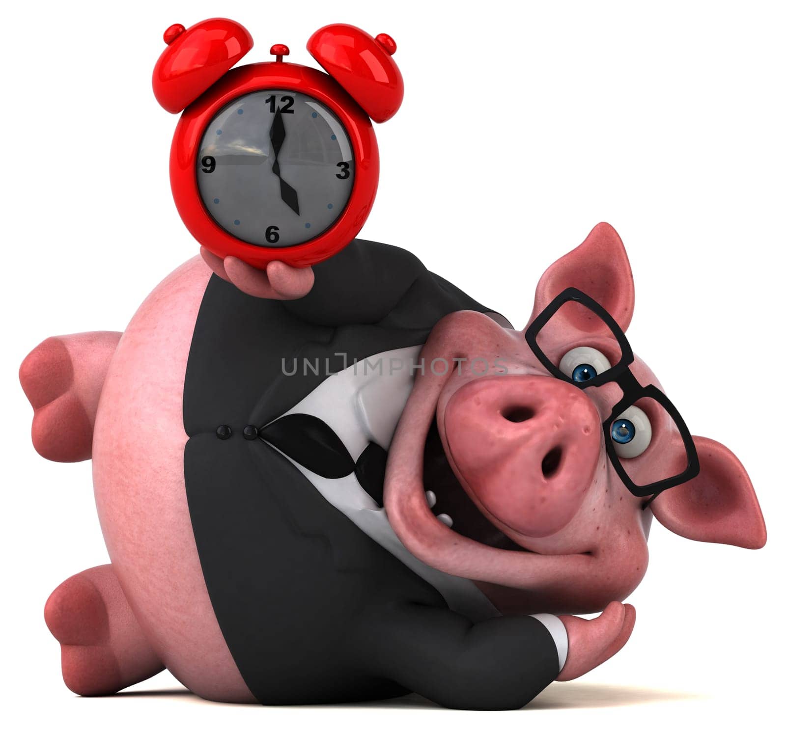 Fun pig - 3D Illustration