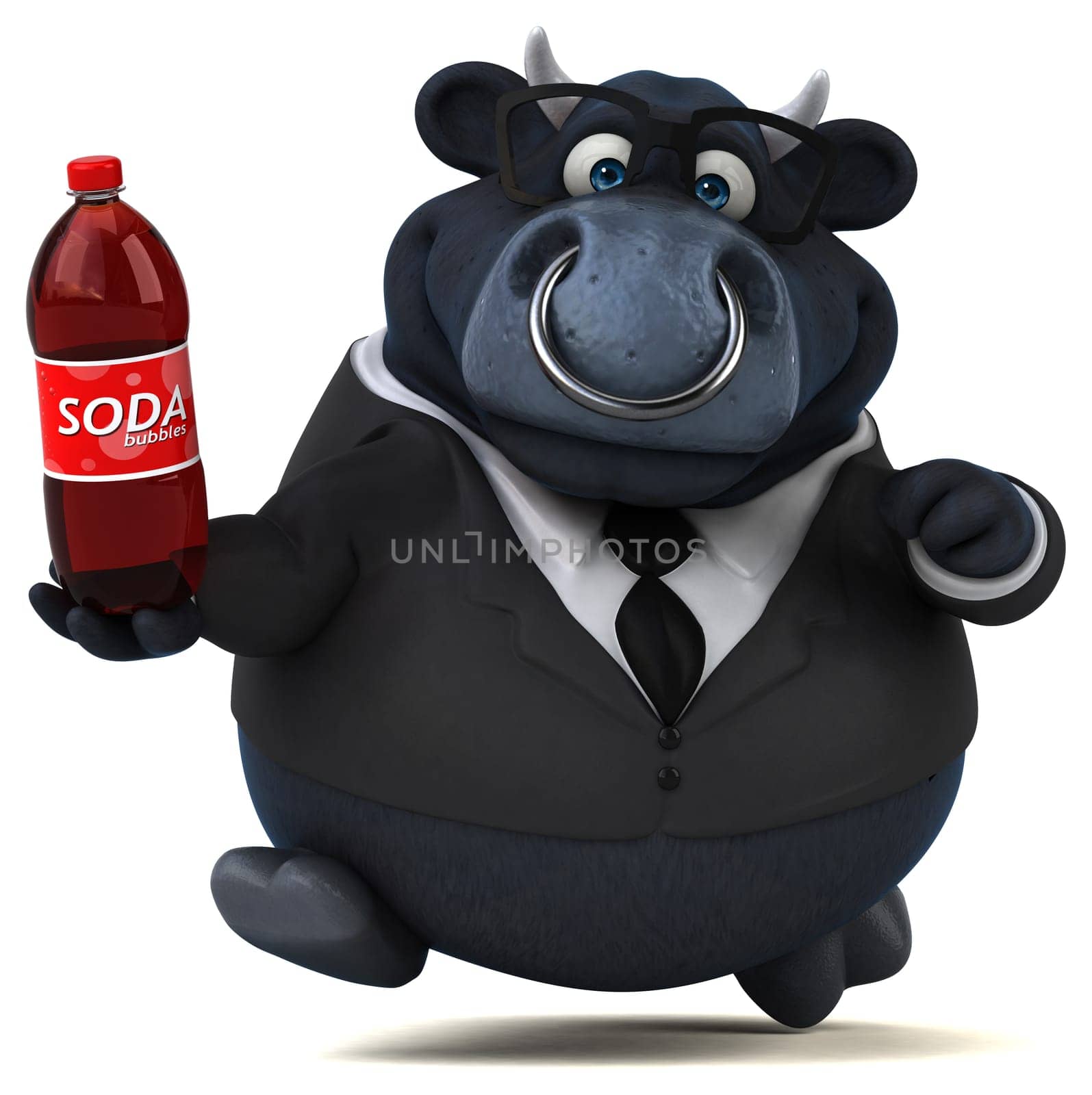 Black bull - 3D Illustration