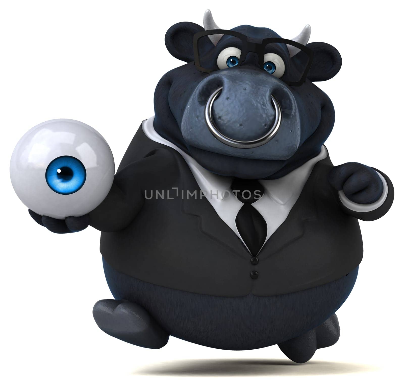 Black bull - 3D Illustration