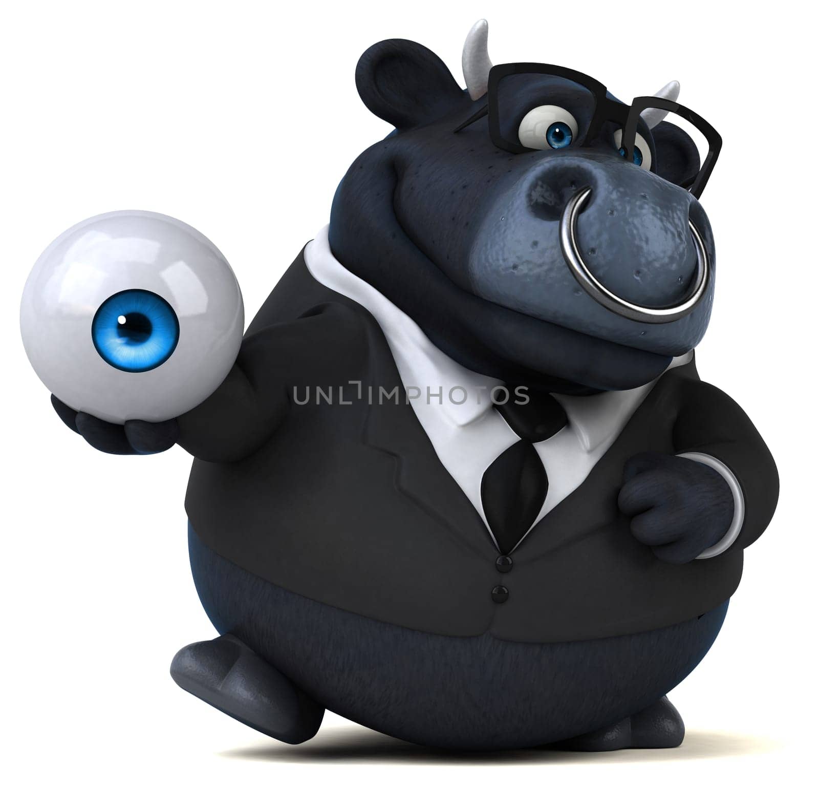 Black bull - 3D Illustration
