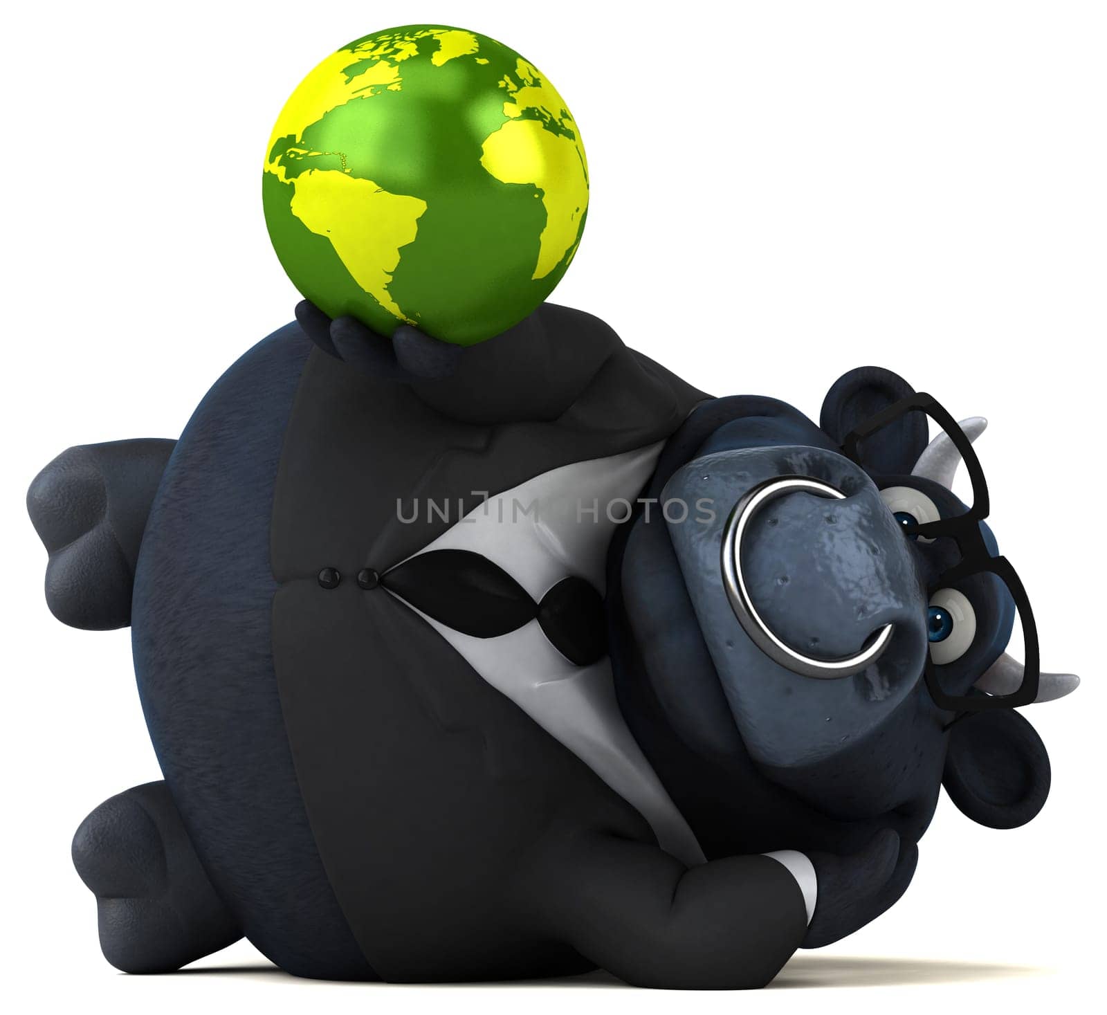 Black bull - 3D Illustration