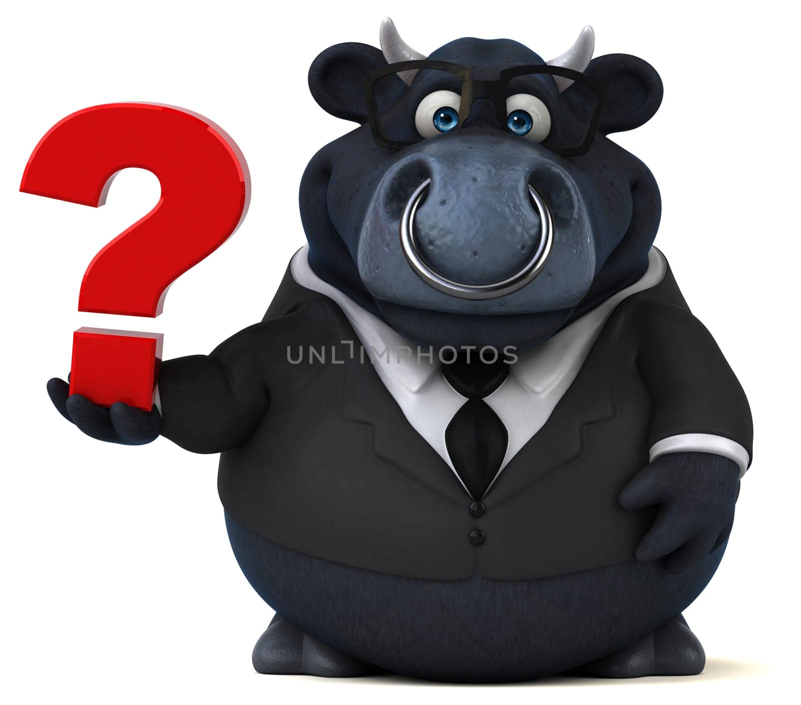 Black bull - 3D Illustration