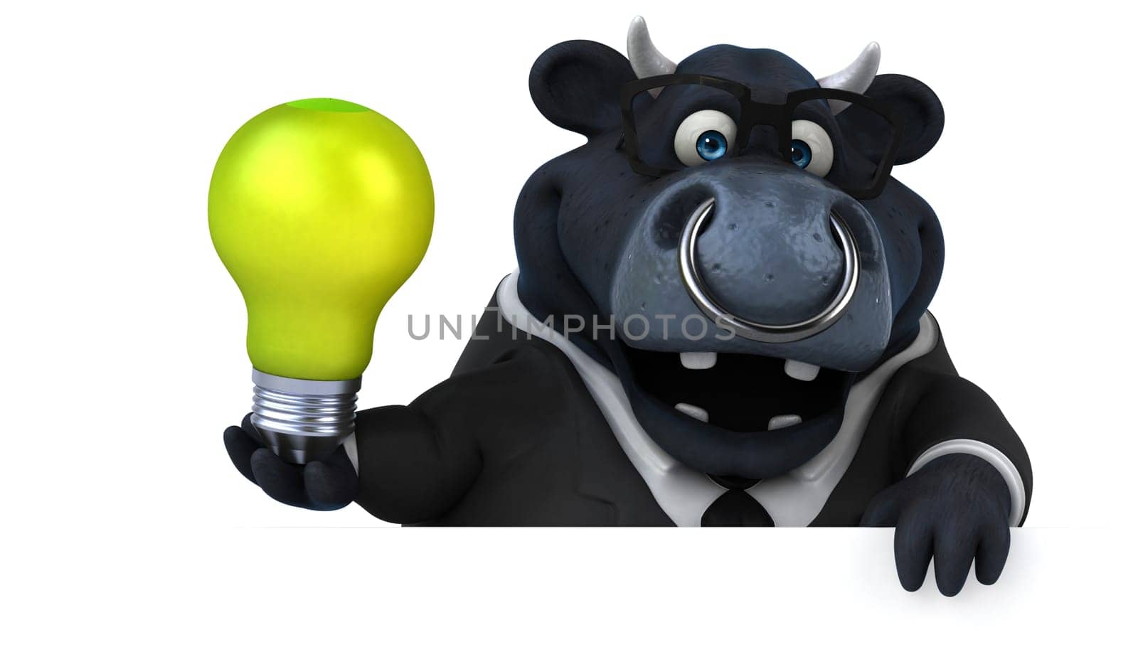 Black bull - 3D Illustration