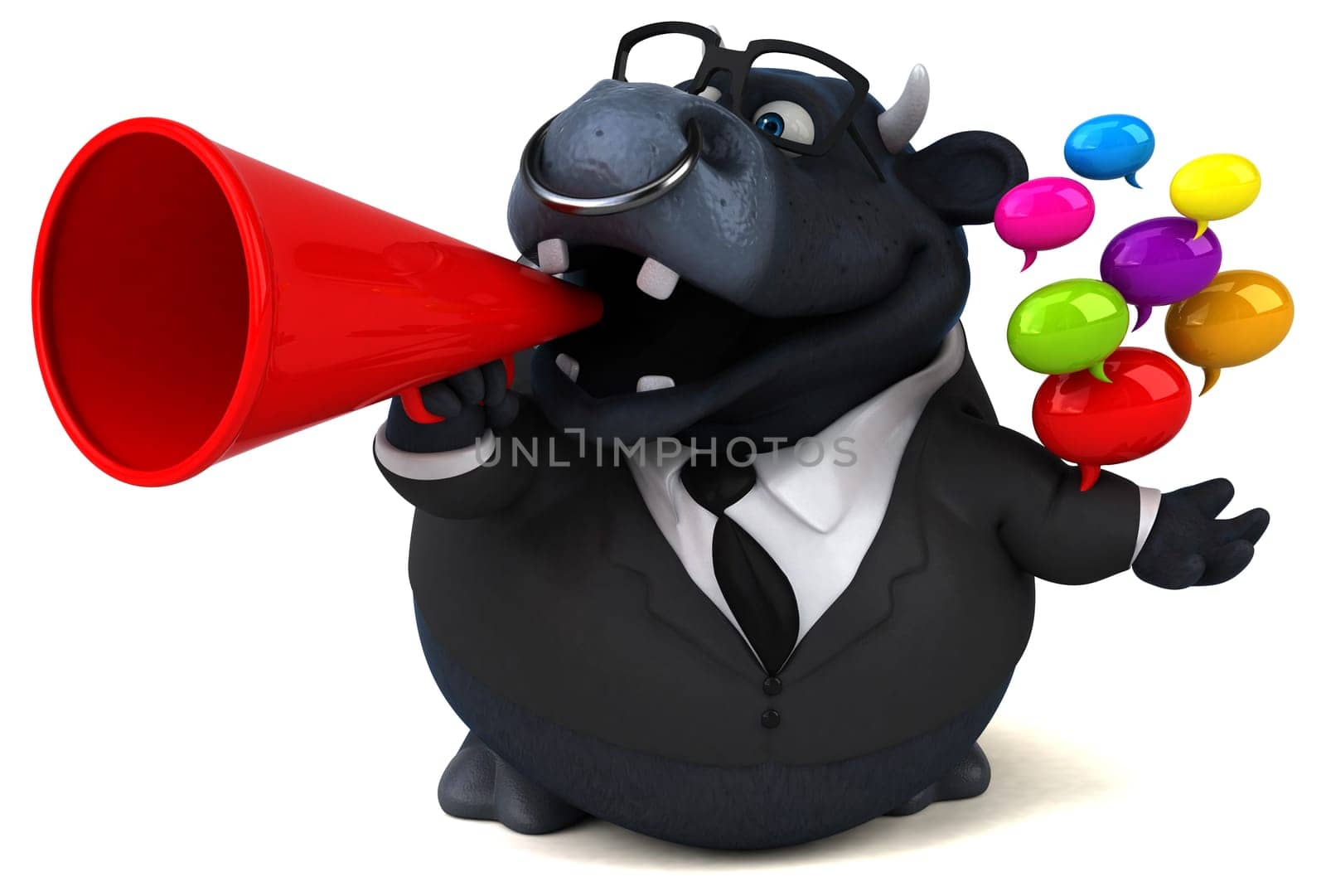 Black bull - 3D Illustration