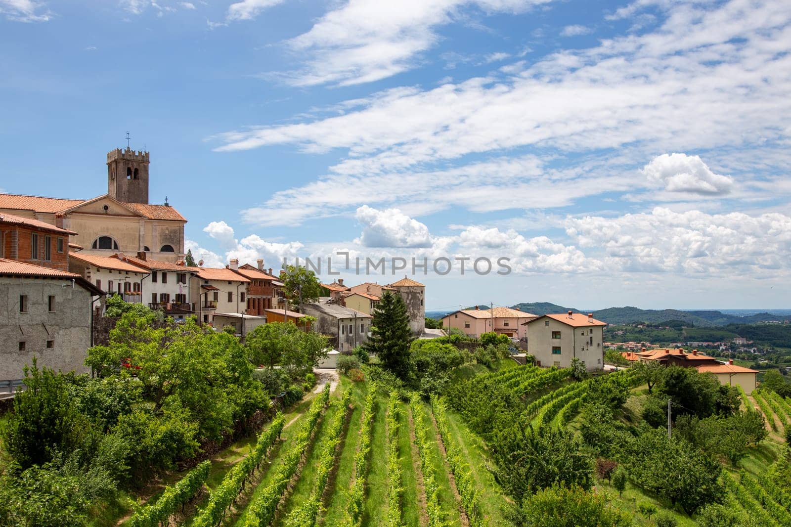 Smartno medieval village in Goriska Brda region, Slovenia.