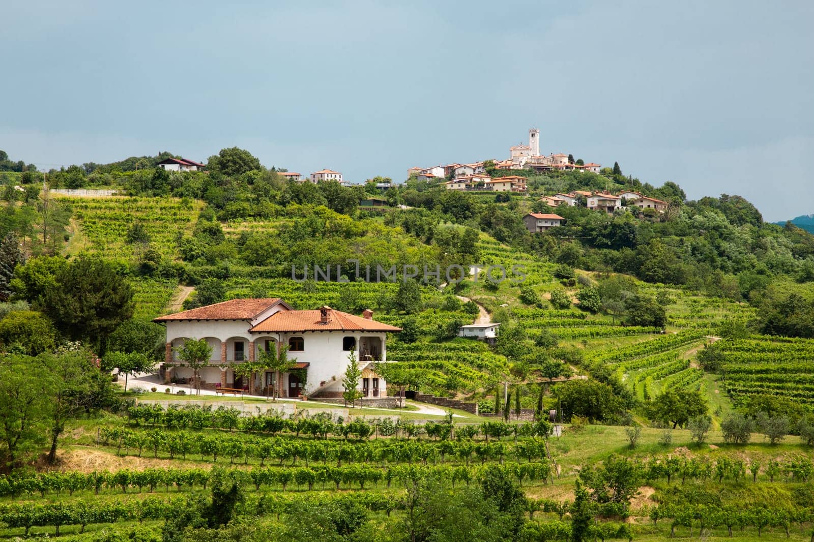 Smartno medieval village in Goriska Brda region, Slovenia.