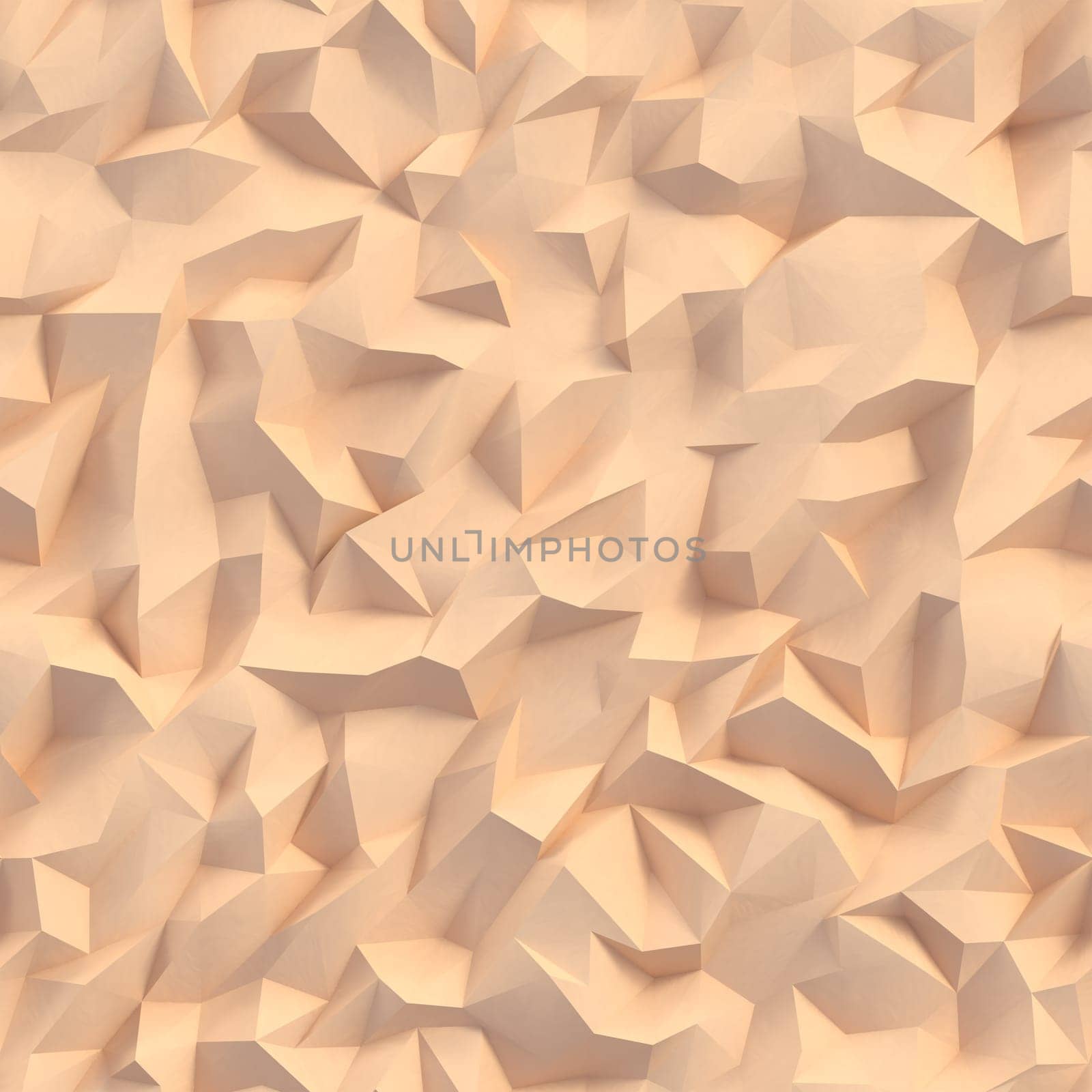 Abstract triangles low poly facet background, 3d render illustration