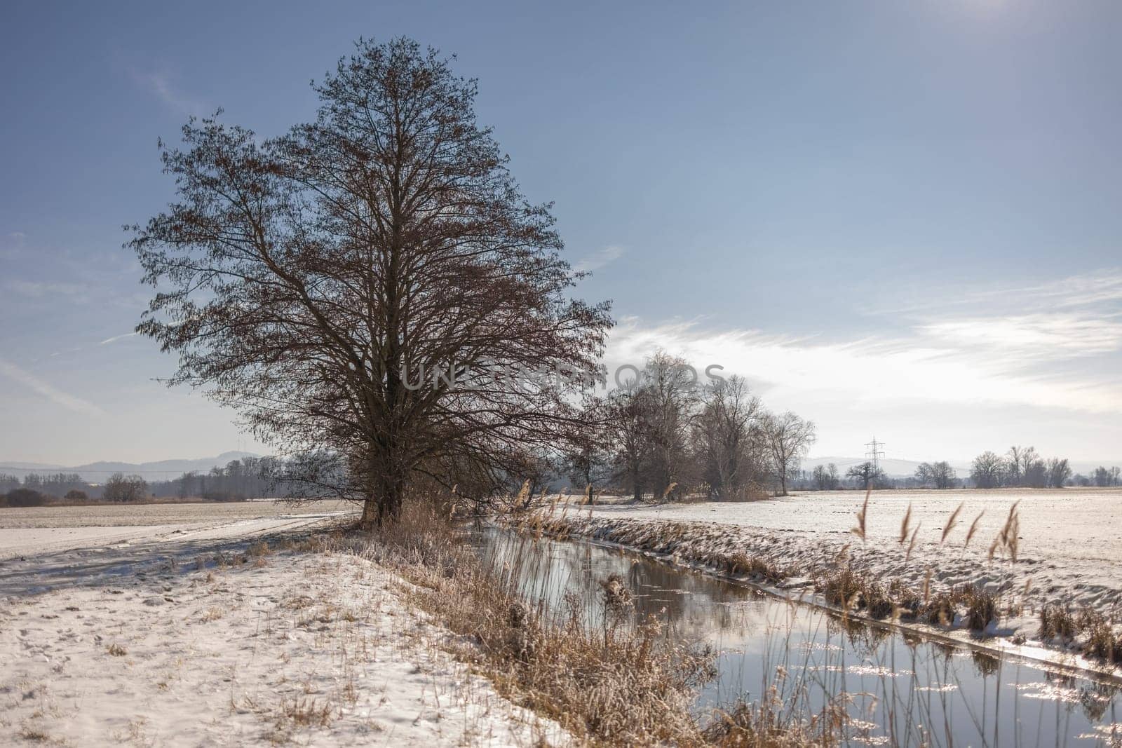 Gewässer im Winter