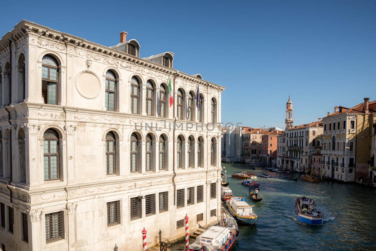 Palace near Rialto bridge at venice italy
