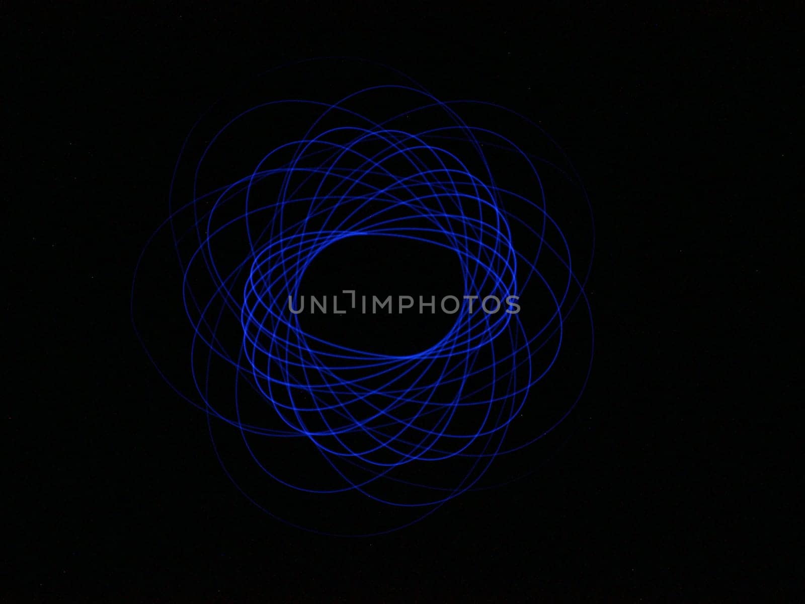 Light abstract forms symmetrical round different colors