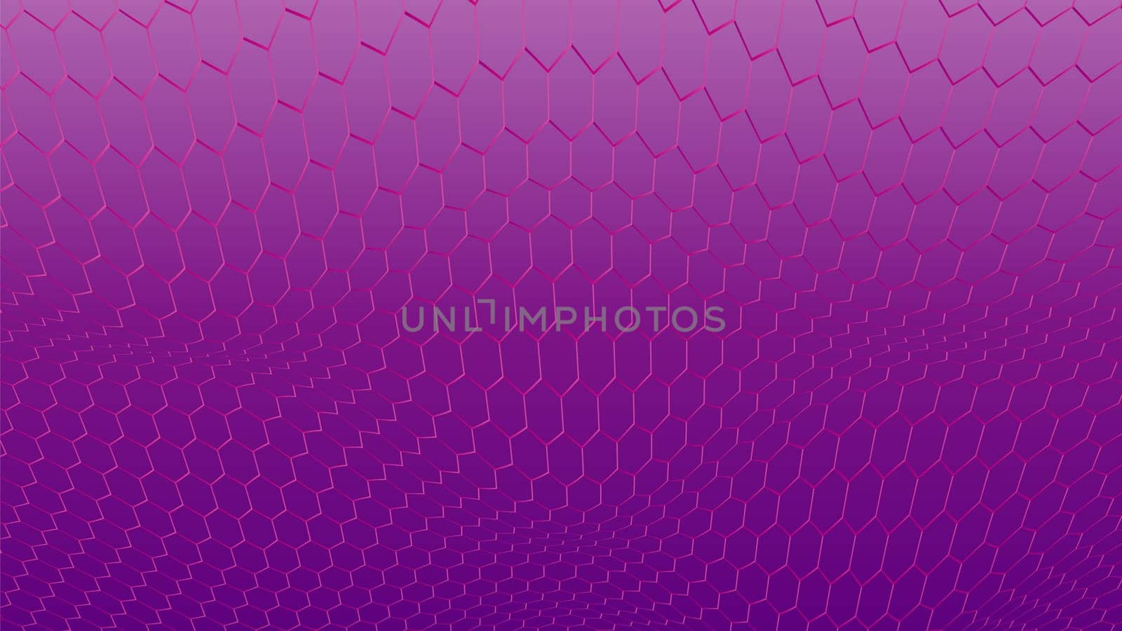 Abstract background of colorful hexagon and different surrounding rings. Abstract hexagon background.