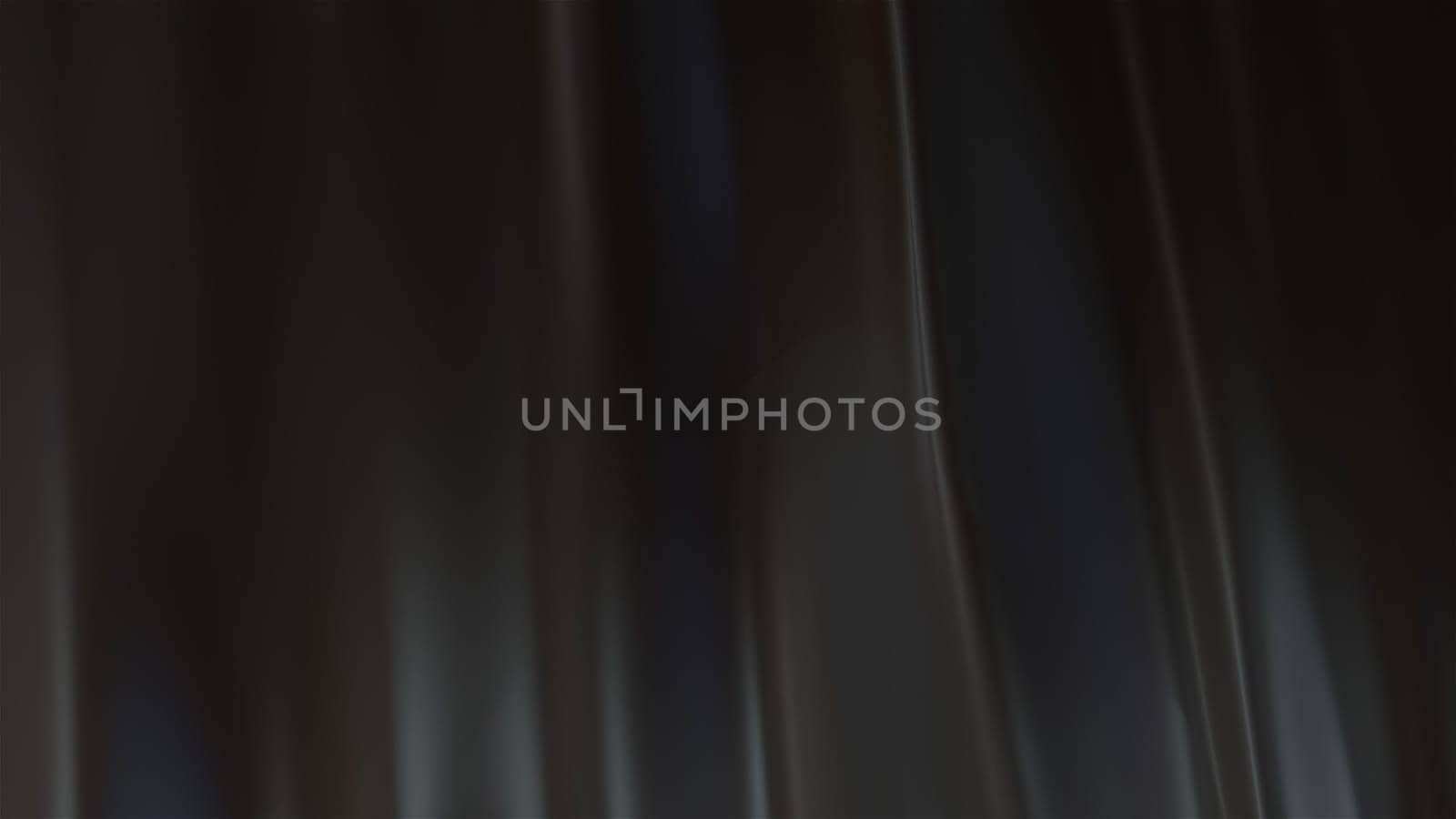 Abstract black shape with impulse circular waves, computer generated. 3d rendering of fractal background