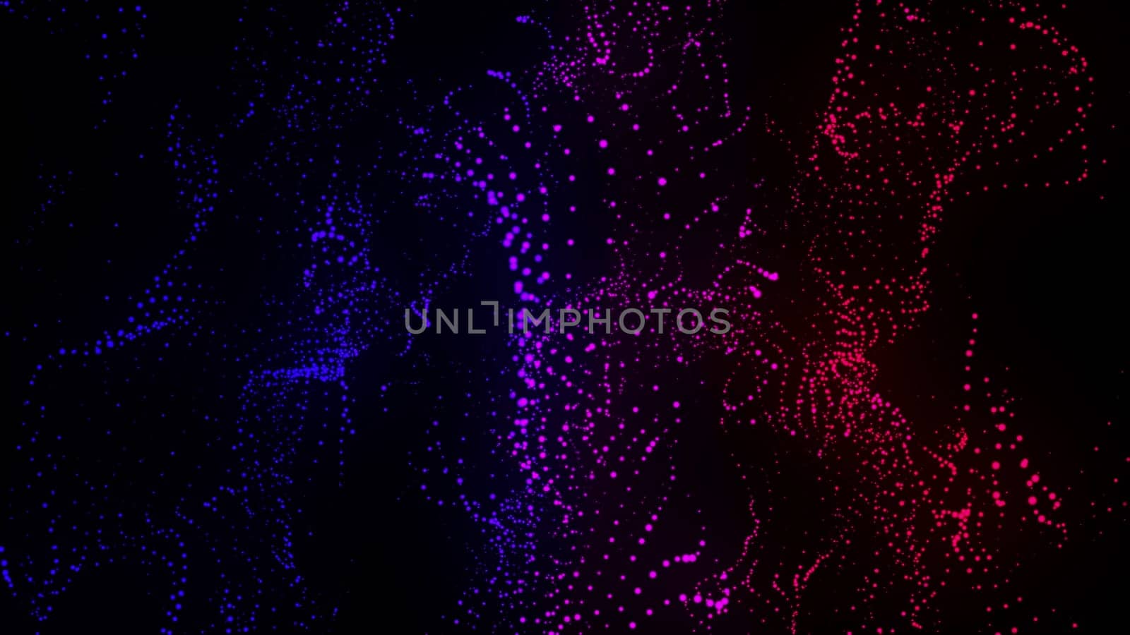 Computer generated spiral organic form from flow particles. 3d rendering of gaseous excellent background
