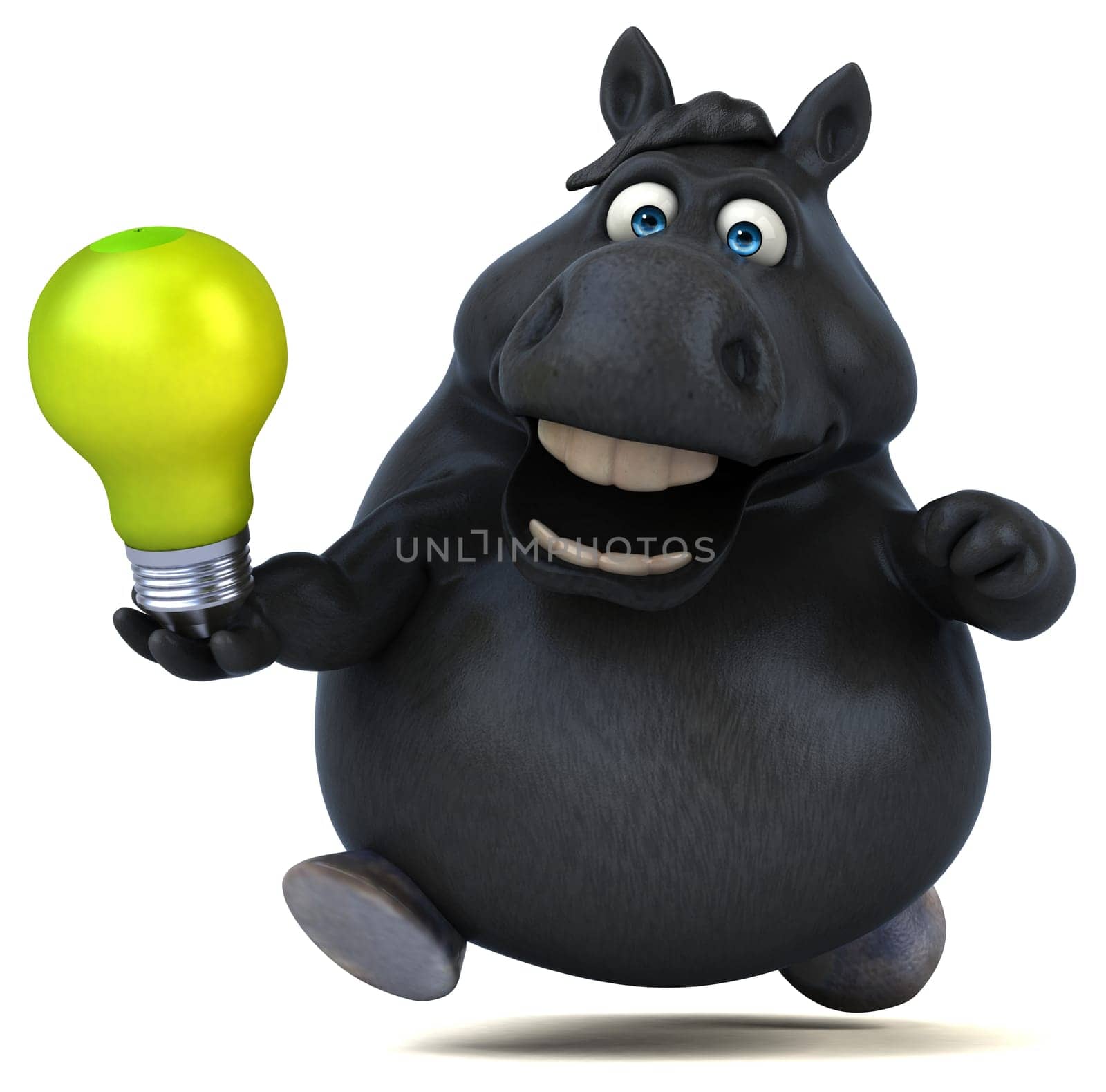 Fun horse - 3D Illustration