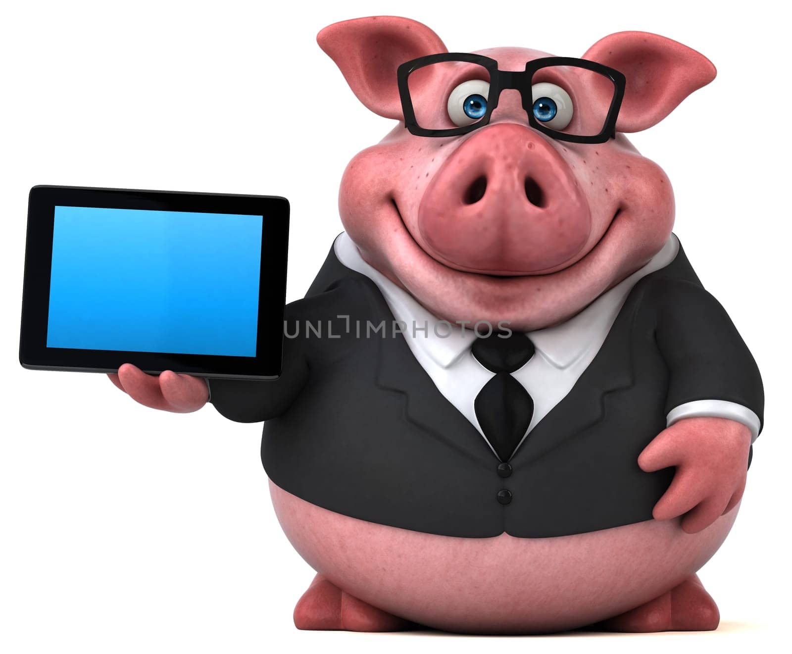 Fun pig - 3D Illustration