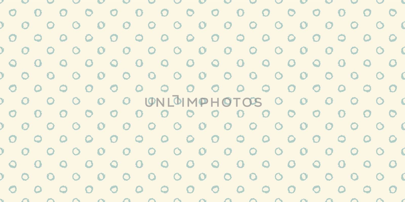 Polka dot seamless pattern with hand painted circles. Vector illustration