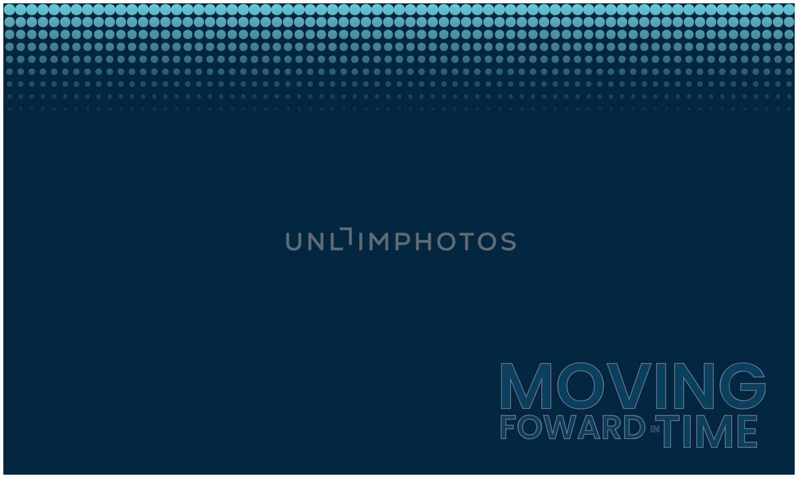 moving forward in time on abstract dots background